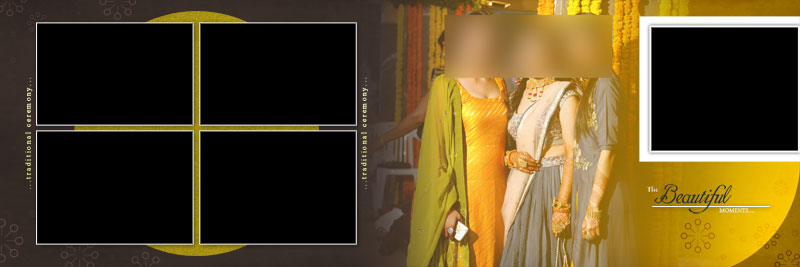 12x36 Wedding Album Vidhi PSD Templates Free Download