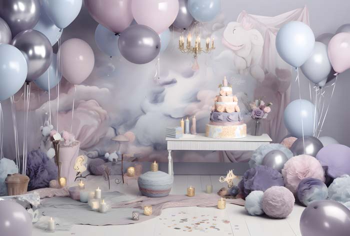 1st Birthday Digital Backdrop Bundle