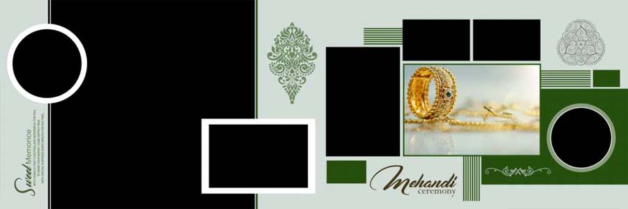 Indesign Wedding Album 12x36 PSD Templates