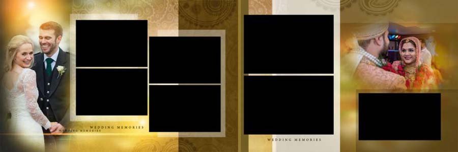 Indesign Wedding Album 12x36 PSD Templates