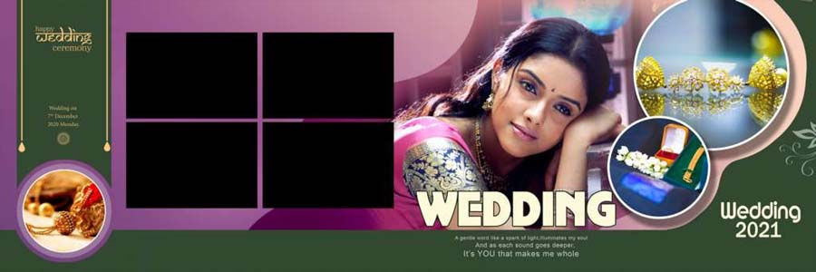 Indesign Wedding Album 12x36 PSD Templates