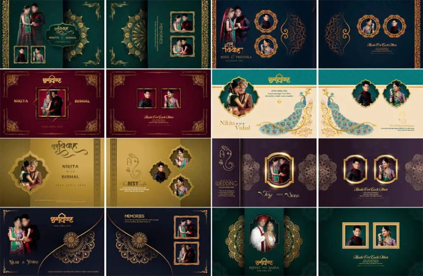 Luxury Photo Album Cover Designs PSD Free Download