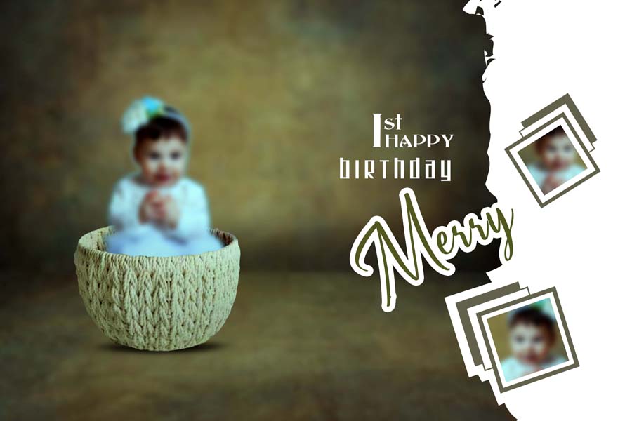 Happy Birthday Album Design PSD