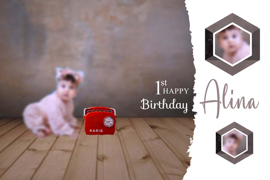 Happy Birthday Album Design PSD