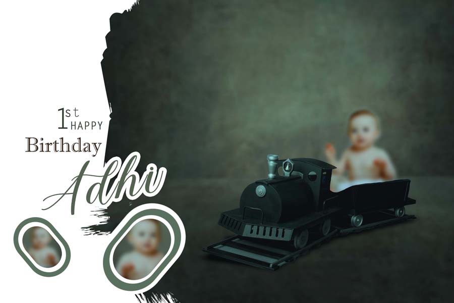 Creative 1st Happy Birthday Album Design