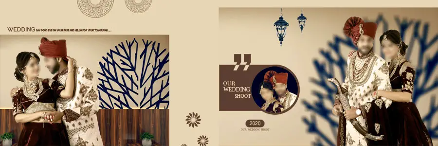 Pre Wedding Photoshoot Album Design PSD