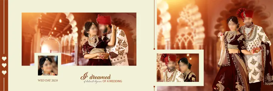 Pre Wedding Photoshoot Album Design PSD