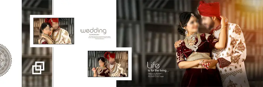 Pre Wedding Photoshoot Album Design PSD