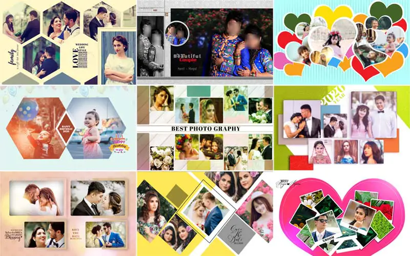 Wedding Album 18x24 Cover Design PSD