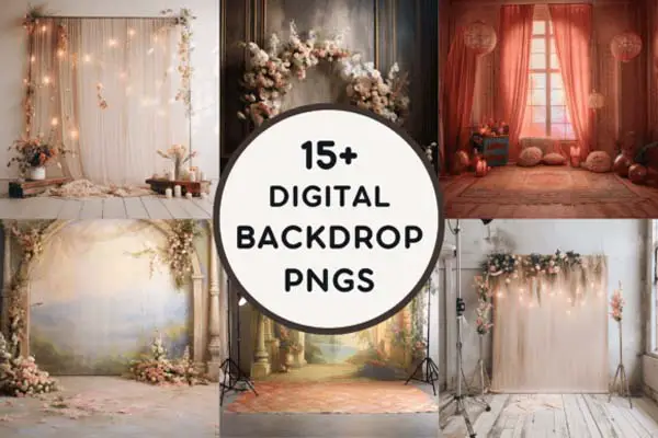 Top 15 Digital Backdrop PNGs