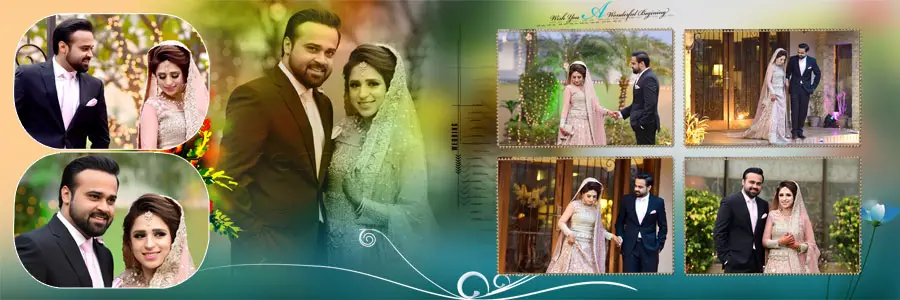 Muslim Wedding Album Design PSD