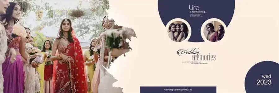 Creative Wedding Album Design PSD