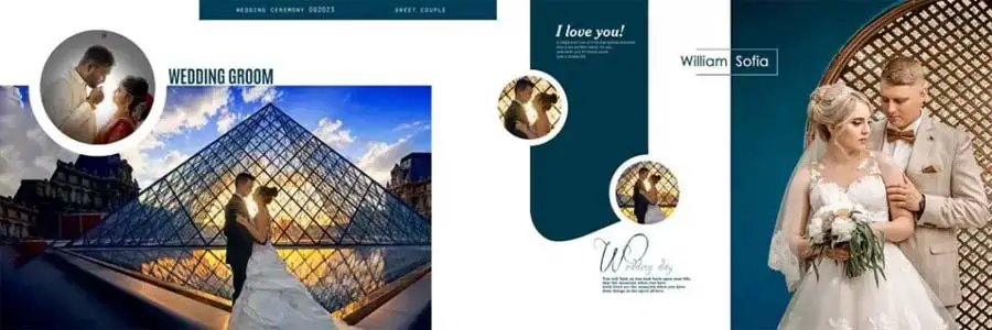 Creative Wedding Album Design PSD