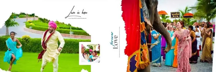 Creative Wedding Album Design PSD