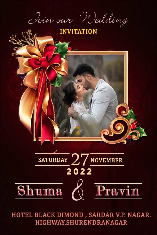 Wedding Invitation PSD Templates For Mobile