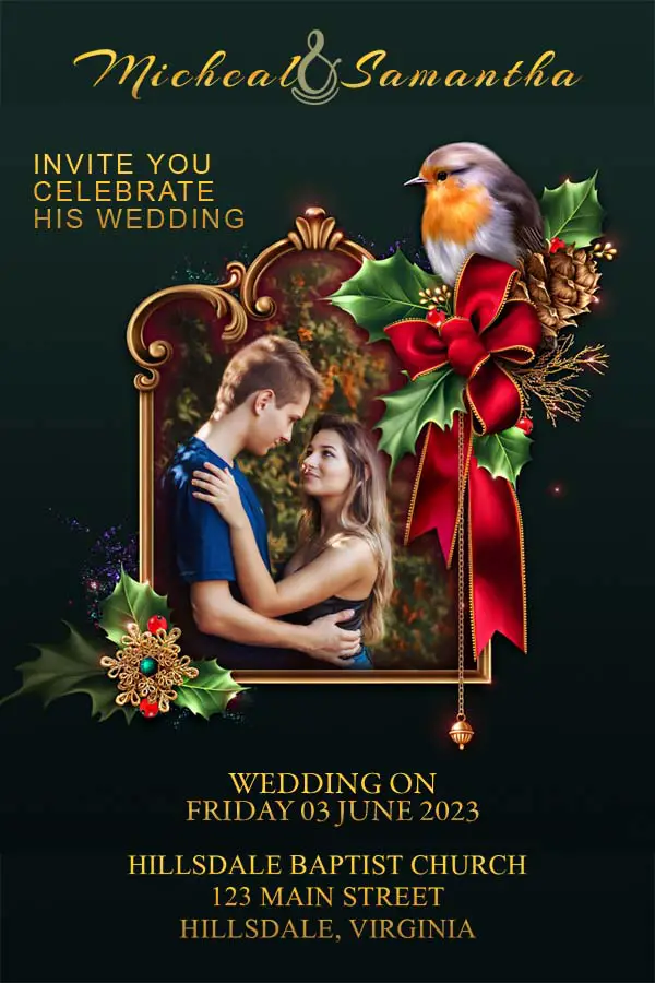 Wedding Invitation PSD Templates For Mobile