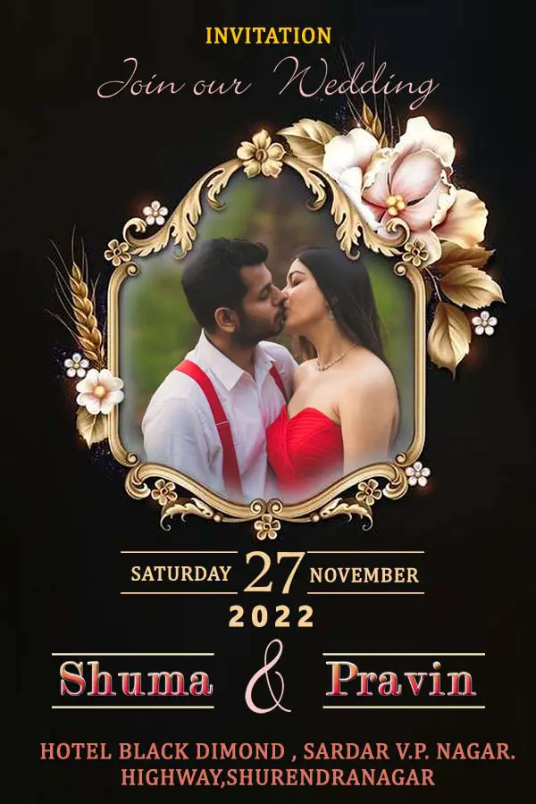 Wedding Invitation PSD Templates For Mobile