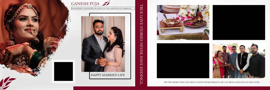 12x36 Wedding Album Design PSD