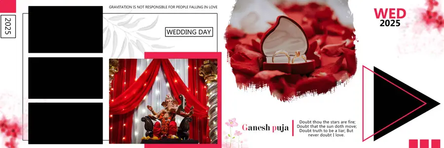 12x36 Wedding Album Design PSD