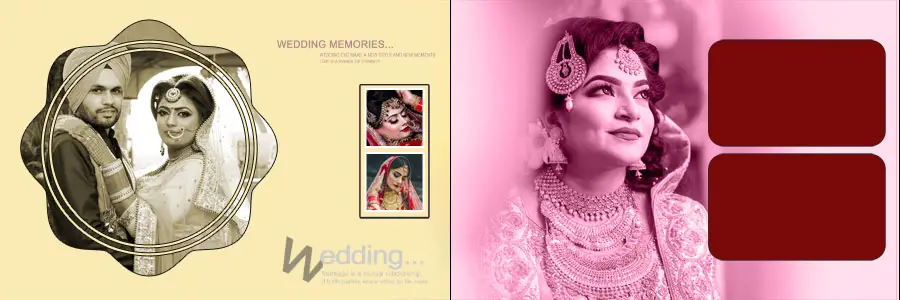 12x36 Wedding Album Design PSD