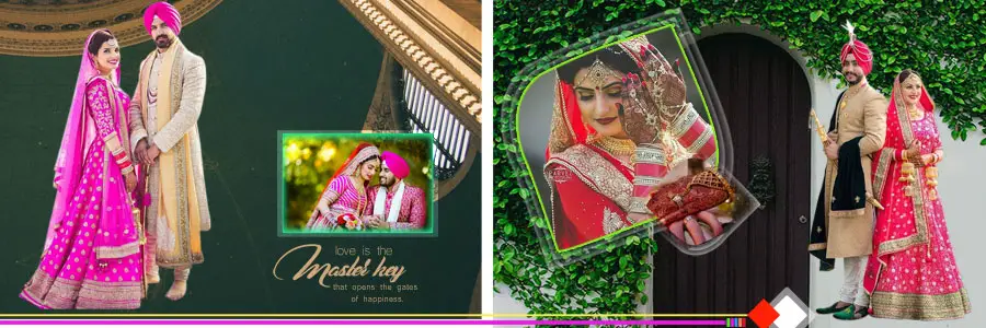 12x36 Wedding Album Design PSD