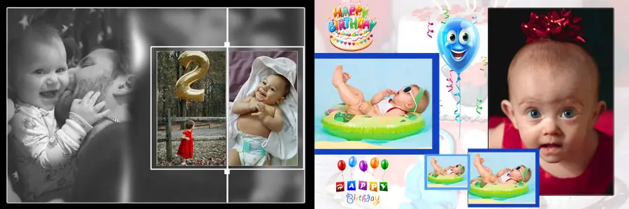 Creative 1st Birthday Album Design PSD