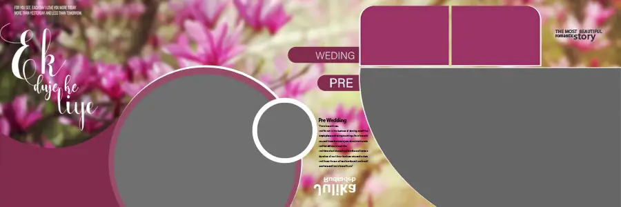 Creative Wedding Album Design PSD