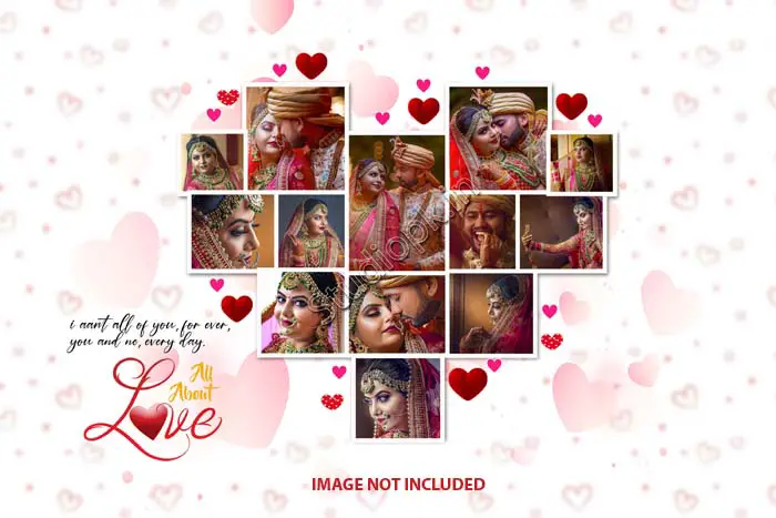 Love Photo Collage PSD Templates