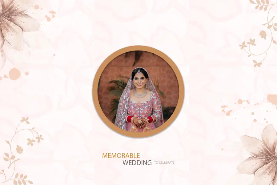 Wedding Album Cover Design PSD