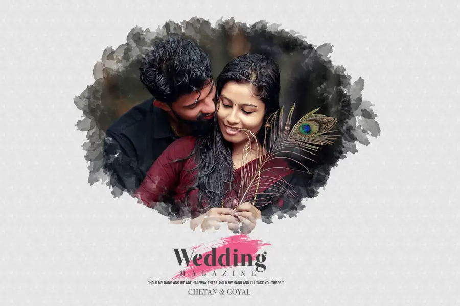 Wedding Album Cover Design PSD