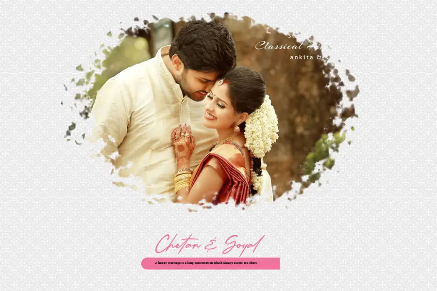 Wedding Album Cover Design PSD