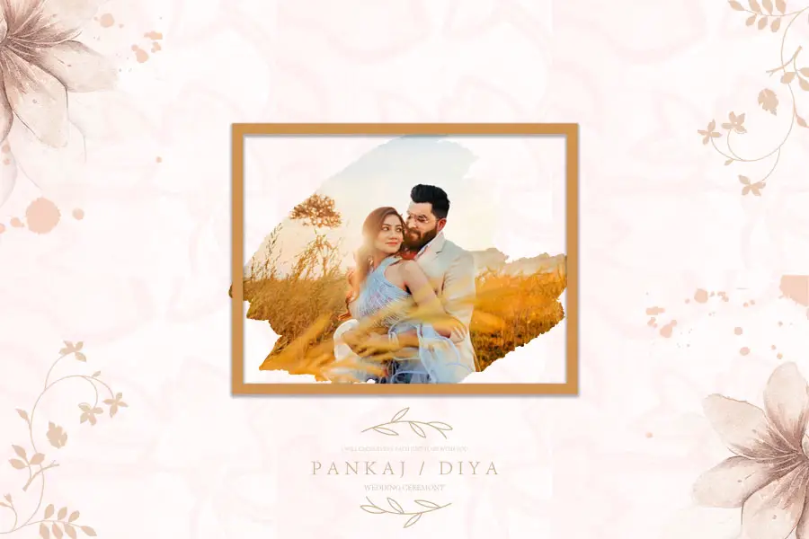 Wedding Album Cover Design PSD