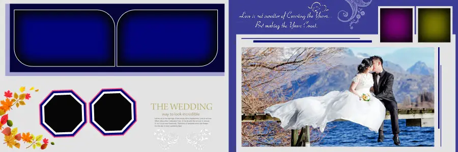 Wedding Album Design PSD Templates
