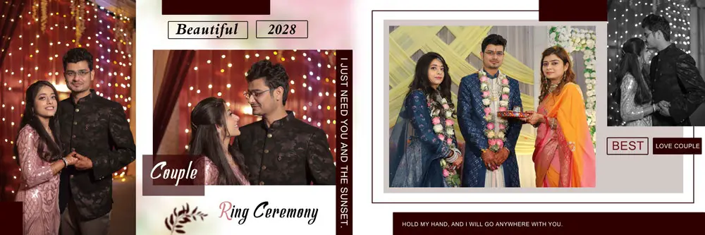 Ring Ceremony Album Design PSD