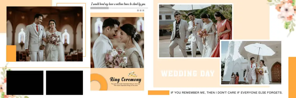 Ring Ceremony Album Design PSD