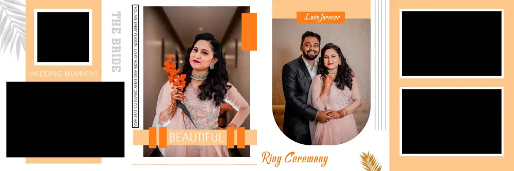 Ring Ceremony Album Design PSD