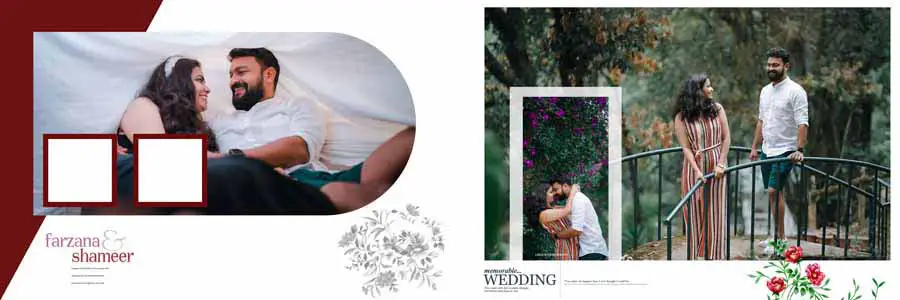 New 2024 Pre Wedding Album DM Design PSD Templates