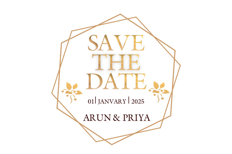 Save the Date PSD For Wedding Invitation Cards