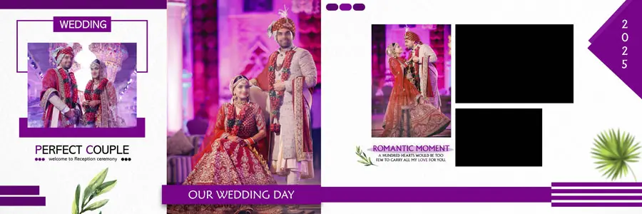 Elegant Indian Wedding Album Design PSD