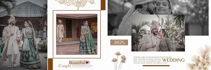 Indian Wedding Album Design PSD Templates