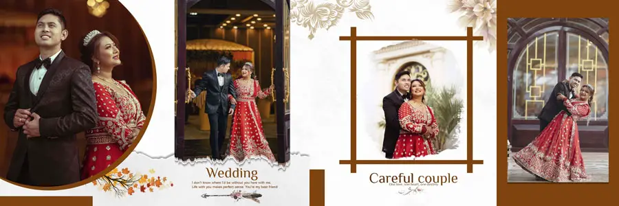 Indian Wedding Album Design PSD Templates