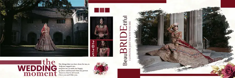 Indian Wedding Album Design PSD Templates