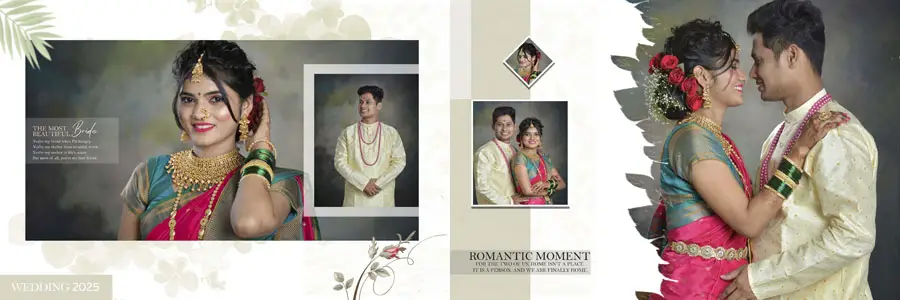 Indian Wedding Album Design PSD Templates