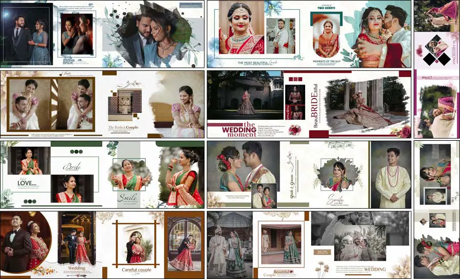 10 Incredible Indian Wedding Album Design PSD Templates