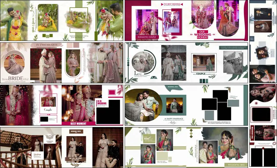 10 Wedding Album PSD Templates For Indian Photography