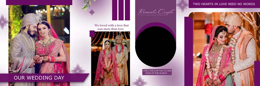 Customizable PSD Templates For Wedding Albums