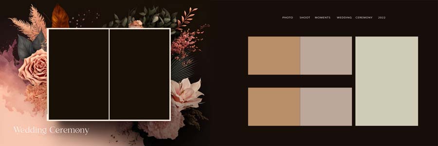 Creative Floral Wedding Album Designs