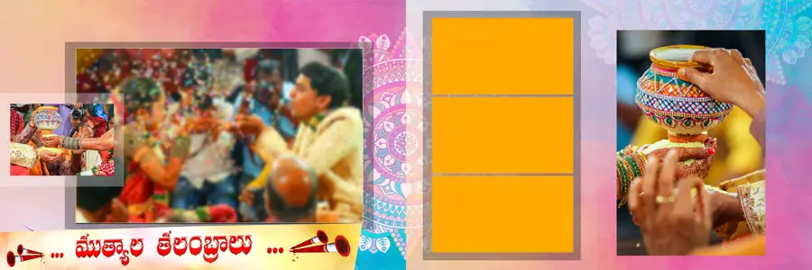 Indian Wedding Album Design PSD