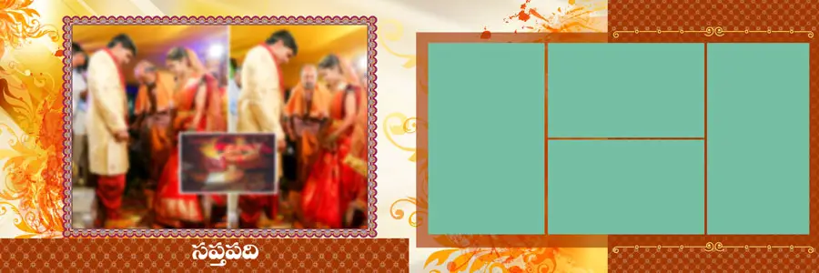 Indian Wedding Album Design PSD