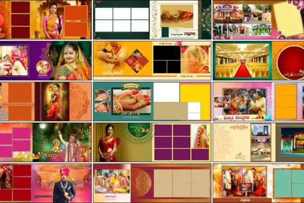 12X36 Traditional Indian Wedding Album Design PSD